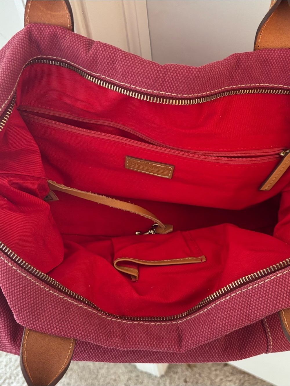 Dooney & Bourke Canvas Satchel - Picture 4 of 9